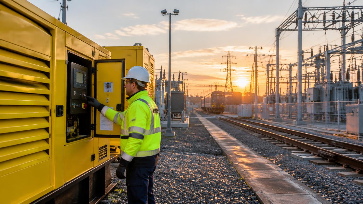 Field engineer inspecting transportation and utility support infrastructure